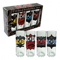 Набор из 4-х ликерных стаканчиков AC/DC - Black Ice