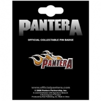 Металлический значок Pantera - Flaming Logo ― iMerch