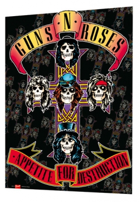 3D-постер Guns'N'Roses - Appetite For Destruction [47х67 см.] ― iMerch