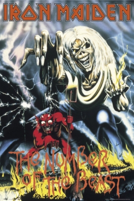 Рулонный плакат Iron Maiden - Number Of The Beast [61х92 см.] ― iMerch