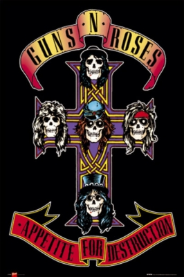 Рулонный плакат Guns'N'Roses - Appetite For Destruction [61х92 см.] ― iMerch