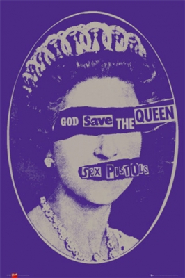 Рулонный плакат Sex Pistols - Queen [61х92 см.] ― iMerch