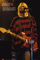 Рулонный плакат Nirvana - Kurt Cobain Live [61х92 см.]