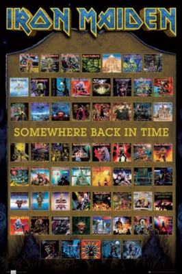 Рулонный плакат Iron Maiden - Somewhere Back In Time [61х92 см.] ― iMerch