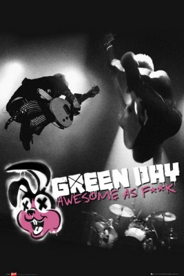 Рулонный плакат Green Day - Awesome As A Fuck [61х92 см.] ― iMerch