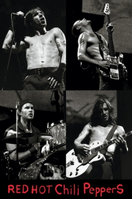 Рулонный плакат Red Hot Chili Peppers - Live [61х92 см.] ― iMerch