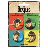 Набор из 4-х значков Beatles - Faces