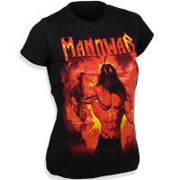 Женская футболка Manowar- Fire And Blood