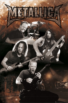 Рулонный плакат Metallica - Live Collage [61х92 см.] ― iMerch