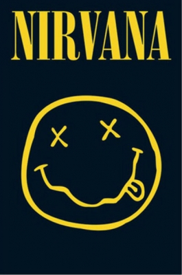 Рулонный плакат Nirvana - Smiley [61х92 см.] ― iMerch